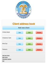 Client address book